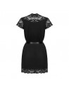Peignoir sexy glamour noir