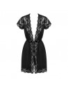 Peignoir sexy glamour noir
