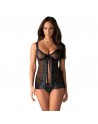 Amanta Babydoll Noir et Turquoise