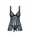 Amanta Babydoll Noir et Turquoise