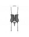 Donarella corset et string - Noir NP