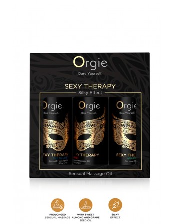 Coffret 3 huiles de massage sensuel Sexy Therapy Collection