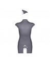 Stewardess Costume 3 pcs - Gris