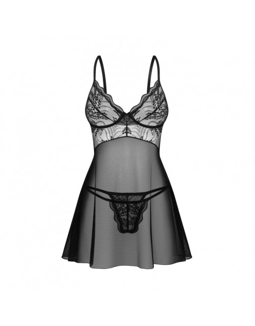 Perisia babydoll et string - Noirs Perisia babydoll et string - Noirs