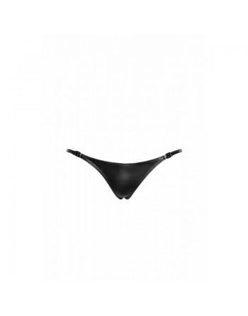 P012 String en crocodile sauvage avec double ouverture