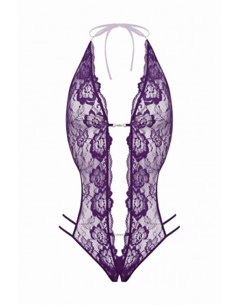 Body string ouvert Renee violet - Christine