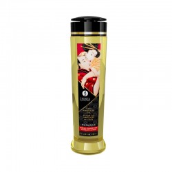 sexy Huile de massage érotique - Romance - Vin pétillant fraise - 240 ml