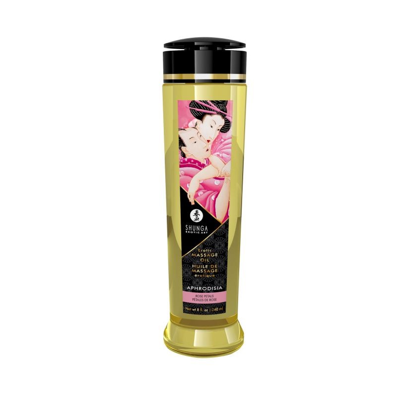 sexy Huile de massage érotique - Aphrodisia - Rose - 240 ml