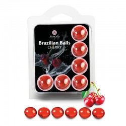 sexy 6 Brazilian Balls Cerise 3386-6