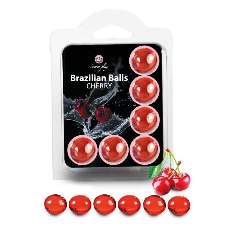 sexy 6 Brazilian Balls Cerise 3386-6