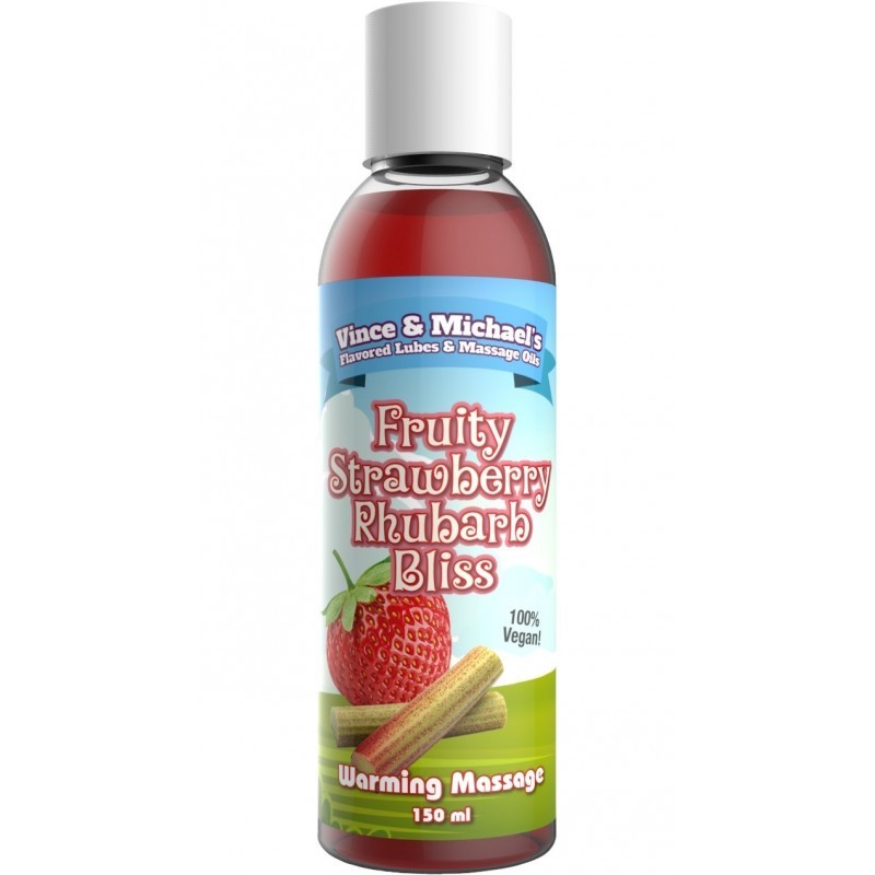 sexy Huile Chauffante V et M Fraise Rhubarbe - 150 ml