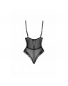 First Kiss 248 body en dentelle avec collier - noir