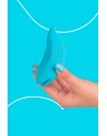 Mini vibro rechargeable DelightfulWave bleu - FairyGasm