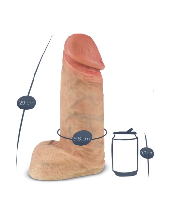 Gode Real Skin Suprème Model 1 flesh 30 x 9,9 cm - SilexD