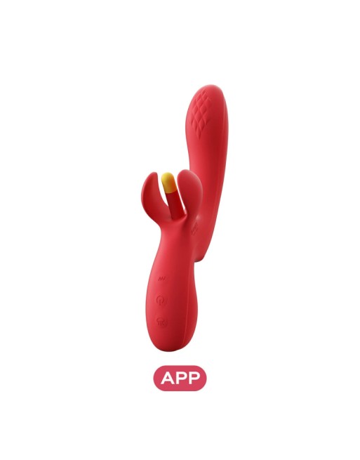FORTEXA - Vibromasseur à doigt oscillant pour le citoris et le point G avec contrôle via une application 