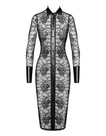 Robe fourreau Noirelle F376 - Noir Handmade