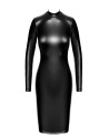 Robe fuseau Crystal F371 - Noir Handmade