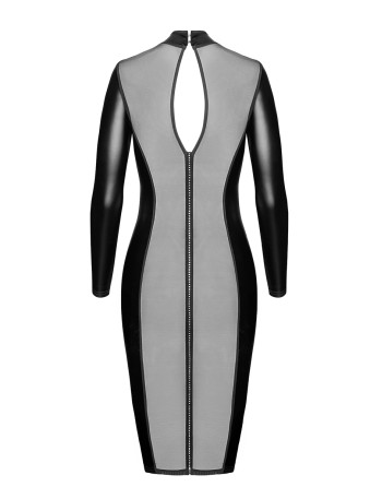 Robe fuseau Crystal F371 - Noir Handmade