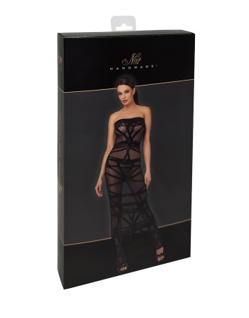 Robe bustier Bondesque F358 - Noir Handmade