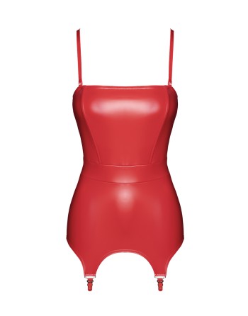 Corset à jarretelles Bombshell F368 - Noir Handmade