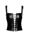 Top style corset Vixen F365 - Noir Handmade