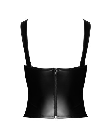 Top style corset Vixen F365 - Noir Handmade