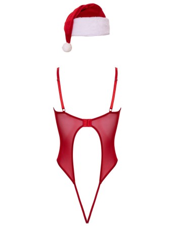 Ensemble body et bonnet de noel - Cottelli Lingerie