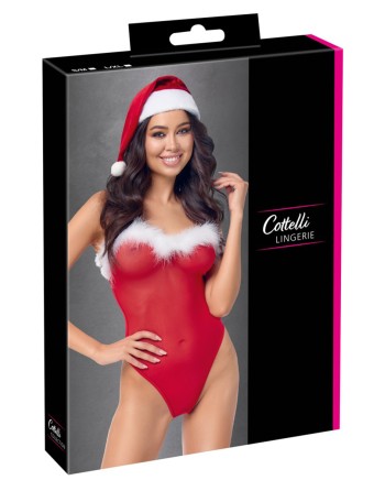 Ensemble body et bonnet de noel - Cottelli Lingerie