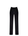 Pantalon en maille pailletée Onyx F374 - Noir Handmade
