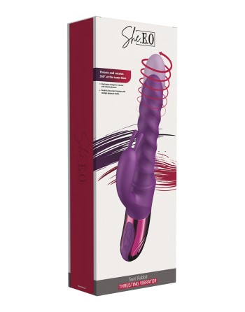 Vibro Swirl Rabbit Thrusting Vibrator - She.E.O