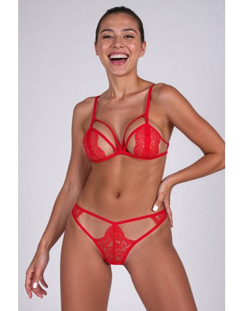 Ensemble 2 pièces rouge Anuvera - Passion