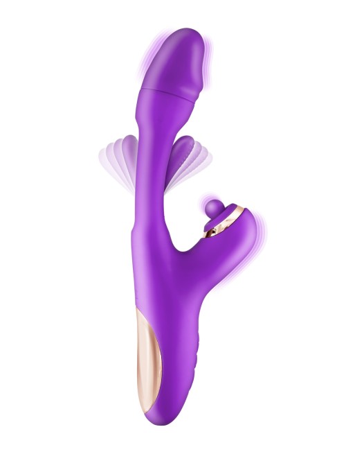 Vibromasseur rabbit 3-en-1 Joyfully violet - Yoba