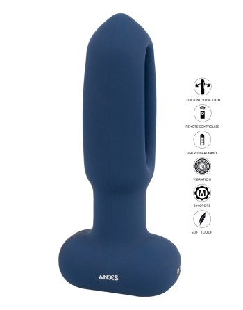 Plug anal vibrant avec langue oscillante - Anos