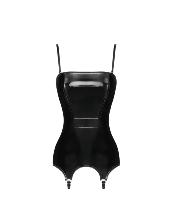 F381 Dominae Venom Corset porte jarretelles en PVC