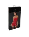 F368 Bombshell Corset porte jarretelles rouge féroce