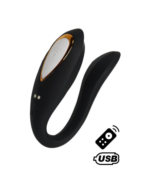 OSMOSE, stimulateur pour couple USB, à double tête, avec télécommande, en silicone médical