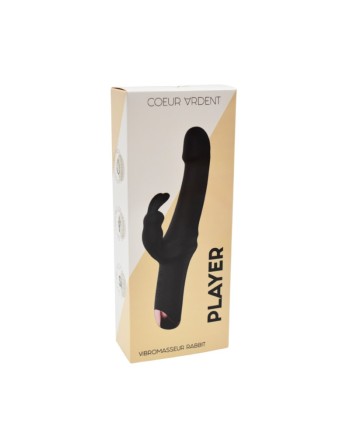 PLAYER, Vibromasseur Rabbit USB, silicone médical doux et lisse, doté de 10 modes de vibration 