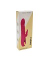 TWIST 2 Rose, Vibromasseur Rabbit va-et-vient USB en silicone médical, doté de 18 modes de stimulation 