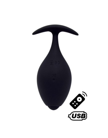 BABA, Plug vibrant anal noir USB, avec télécommande 