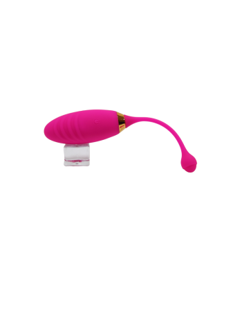 SUNDAY, Un Œuf vibrant USB avec télécommande, dans un silicone médical doux et rainuré 