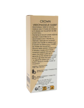 Vibromasseur Rabbit CROWN Double Action 
