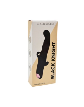 BLACK KNIGHT, Vibromasseur Point G USB en silicone médical doux, doté de 10 modes de vibration 