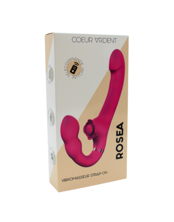 Vibromasseur ROSEA Strap-on Triple Action Télécommandé 