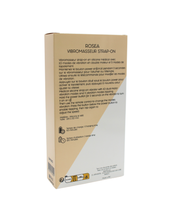 Vibromasseur ROSEA Strap-on Triple Action Télécommandé 