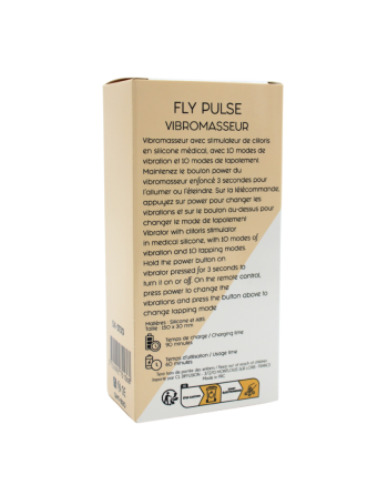 Vibromasseur FLY PULSE Papillon à Double Action Télécommandé 