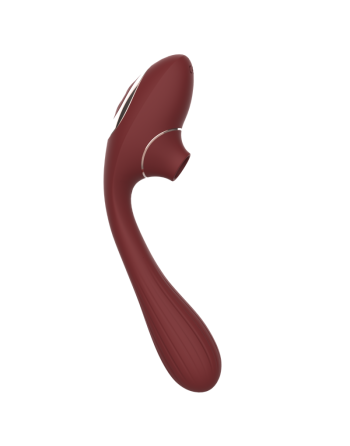 Stimulateur Clitoridien  Vibromasseur Point G 2-en-1 DINA Bordeaux 