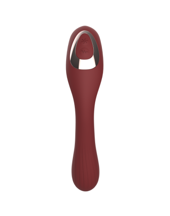 Stimulateur Clitoridien  Vibromasseur Point G 2-en-1 DINA Bordeaux 