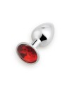 Plug bijou en aluminium bijou rouge Medium HELIRA 