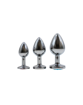 Plug bijou en aluminium bijou rouge Medium HELIRA 