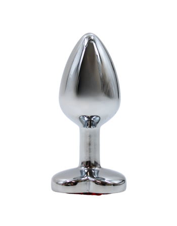 Plug bijou coeur en aluminium bijou rouge Small LOVELY 